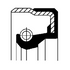 Shaft Seal, differential, CORTECO, OEM 12102953, Article number 0 1 0 2 5 6 1 9 B, BMW (103080)