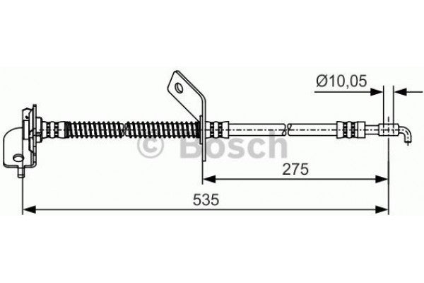 Brake Hose, BOSCH, 58731-2L000, 1987 476 451, HYUNDAI  (020869)