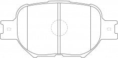 NIBK, Brake Pad, A-603K, PN1430, AKEBONO