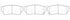 NIBK Brake Pad Ceramic, D1133, D1158, D1208, 41060-50Y90, for Nissan Altima