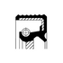 ซีลเพลาเฟืองท้าย CORTECO OEM 02D525596 หมายเลขสินค้า 0 1 0 3 3 8 6 2 B, AUDI (103437)