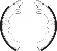 NIBK, Brake Shoes, NN5030, FN0042, AKEBONO