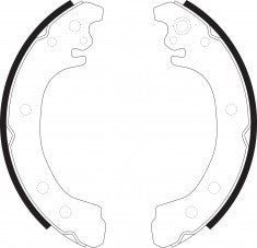NIBK, Brake Shoes, S801-1515, FN0627, FMSI
