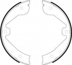 NIBK, Brake Shoes, 7L0698525, FN0638, AUDI