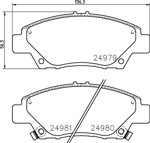 WIN WORLD, Brake Pad, D5168, Graphite, HONDA, Insight, FRONT