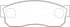 NIBK Brake Pad Ceramic, D1018, A-107K, PN2080, for Nissan Frontier