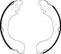 NIBK, Brake Shoes, 04495-BZ100-008, FN2398, DAIHATSU