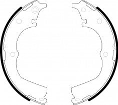 NIBK, Brake Shoes, NR-1067, FN2317, AKEBONO