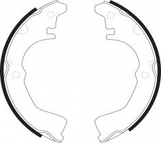 NIBK, Brake Shoes, 330777B, FN2262, BENDIX EUR