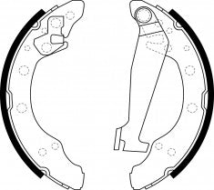 NIBK, Brake Shoes, 1H0609525, FN0534, AUDI