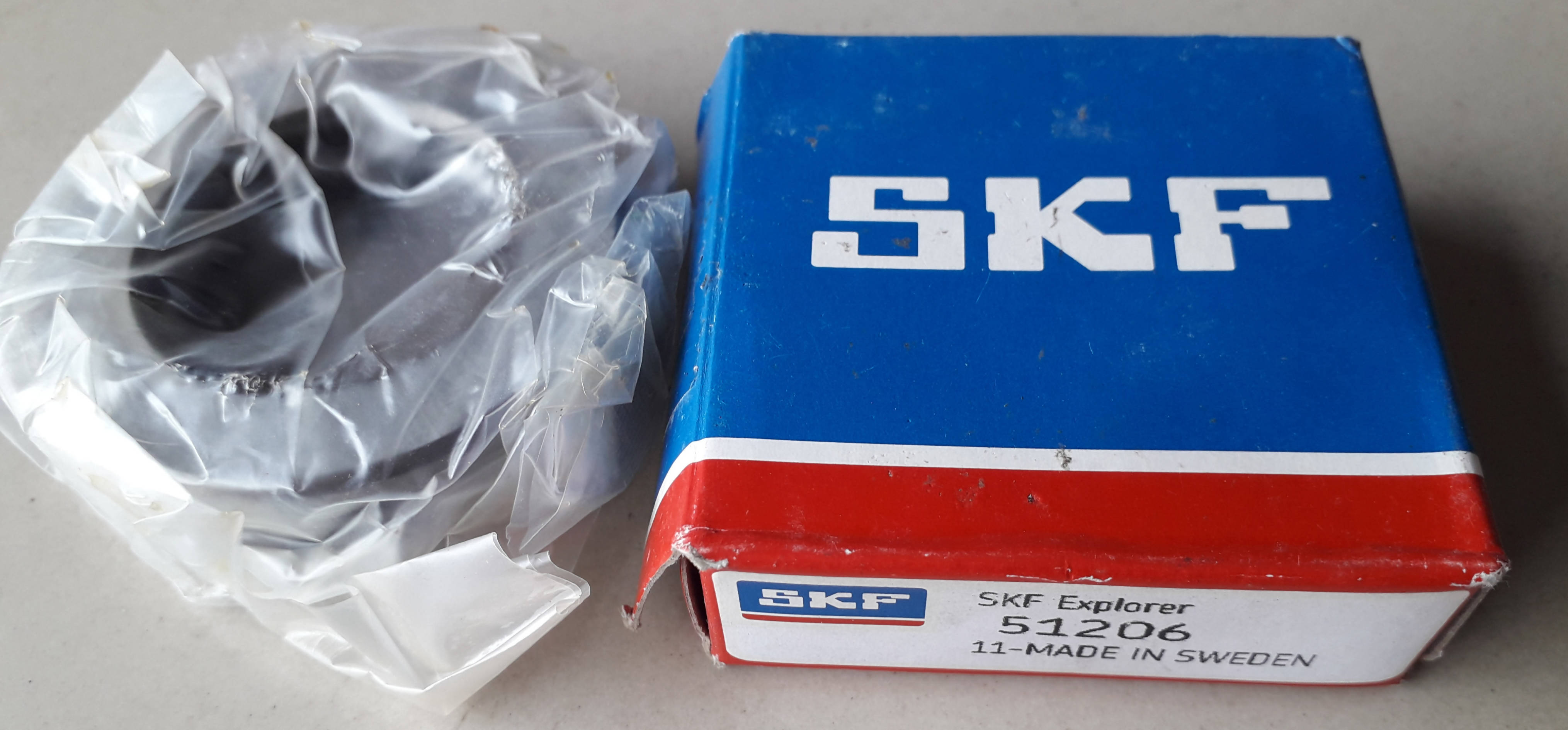 SKF, Thrust Ball Bearing, 51206,