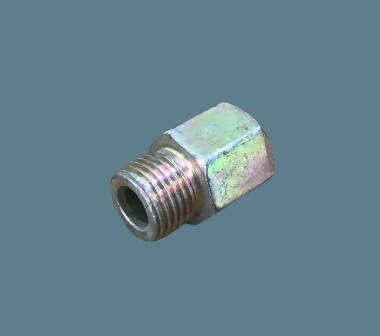 WPR, Hex Reducer Bushing, 1/4 Inch NPT Female X 3/8 Inch NPT Male - Inner: 12 mm, Outer: 16 mm (113794)